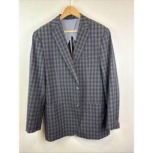 Paul Betenly Sports Coat Black Plaid Check Unstructured Made In Italy Zignone 42